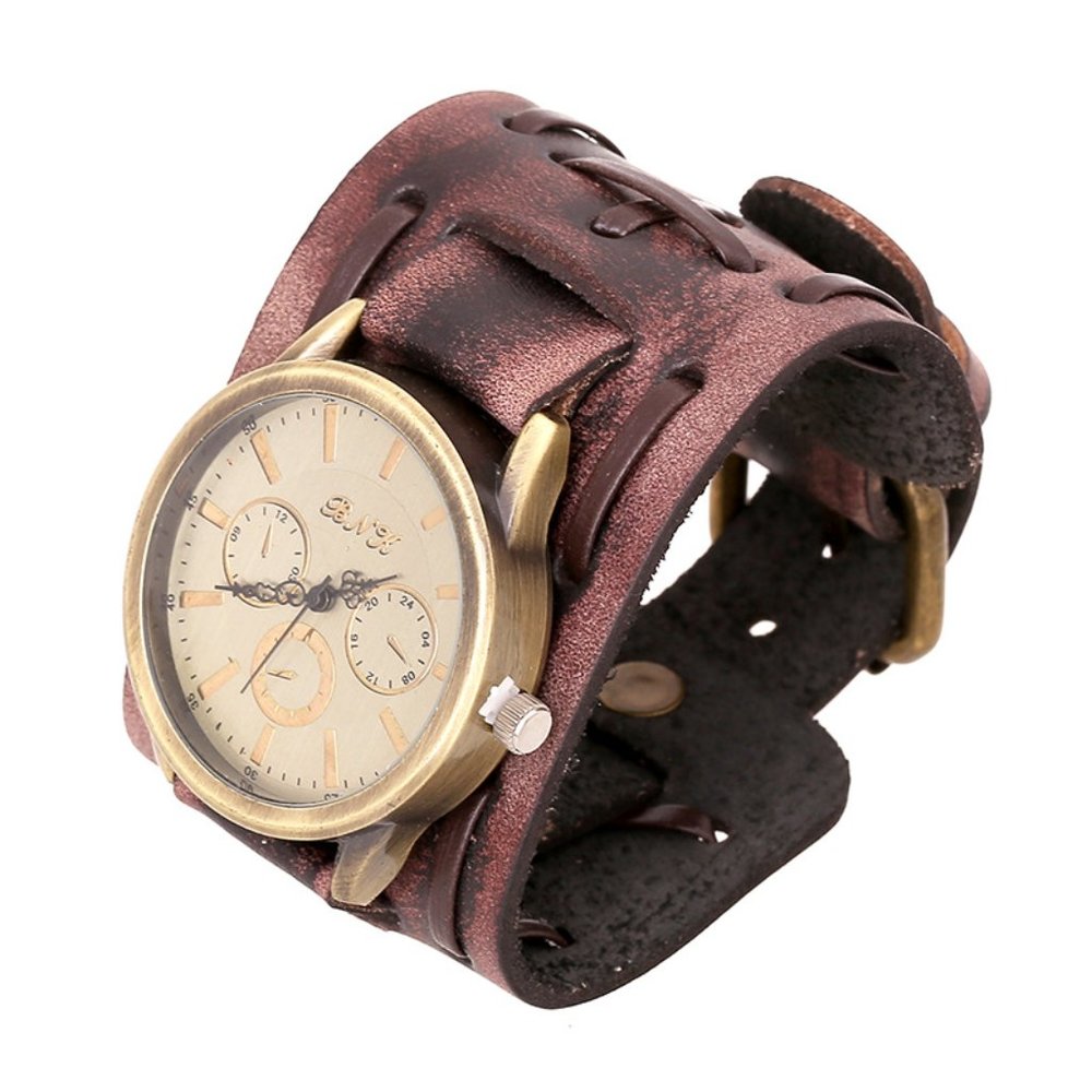 ✨✨BRAND NEW Punk Style Vintage Leather Men's Watch